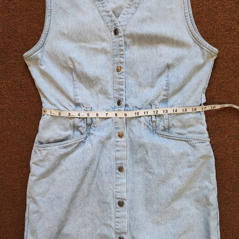 Vintage 90s Gloria Vanderbilt Sleeveless Romper Dress - Picture 8 of 10